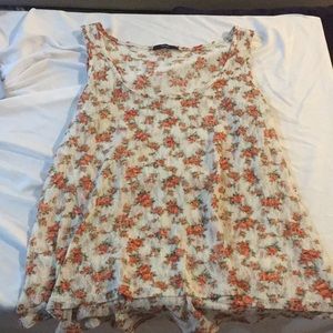 floral lace tank